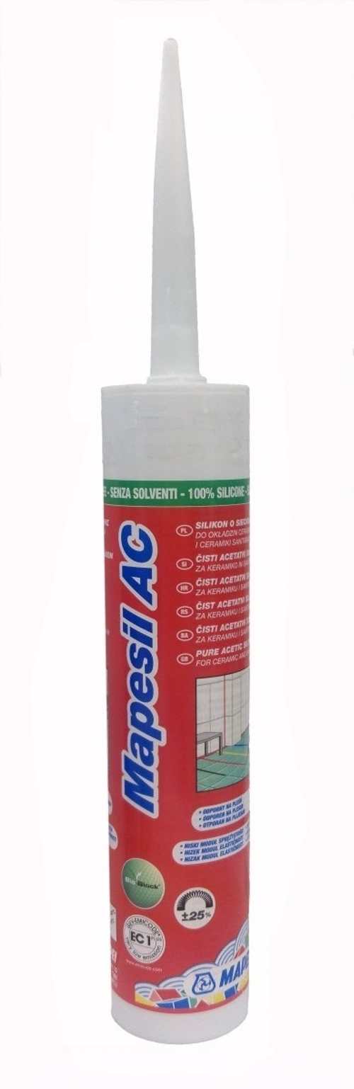 MAPEI Силиконовый герметик MAPESIL AC 999 / МАПЕСИЛ (бесцветный), туба 310 мл