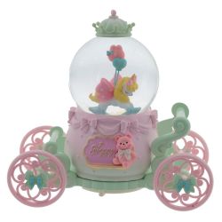 GAEM Фигурка декор " Лошадка" в стекл шаре (муз, подсвет, вьюга, движ, 3xAAA н/п), D10 см, L22 W12 H21 см