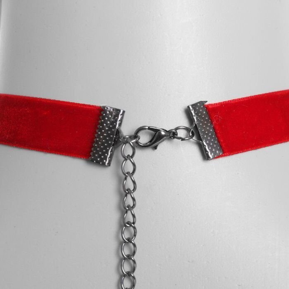 Чокер "Александрия" бархотка с ромбом, цвет красный 1686717