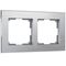 Рамка Werkel Aluminium 2 постовая алюминий 25852