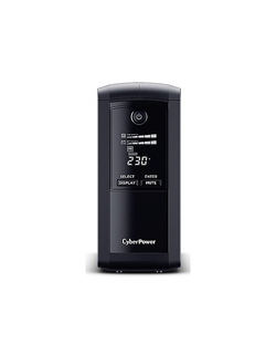CyberPower VP1000EILCD ИБП {Line-Interactive, Tower, 1000VA/550W USB/RS-232/RJ11/45  (6 IEC С13), 12В/9 Ач х 1}