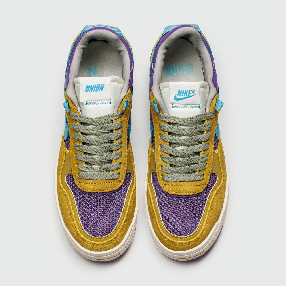 Кроссовки Union LA x Nike Field General Yellow Purple