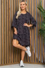 Платье Сибирские кружева (черно-розовое) П13401-18М LT Collection