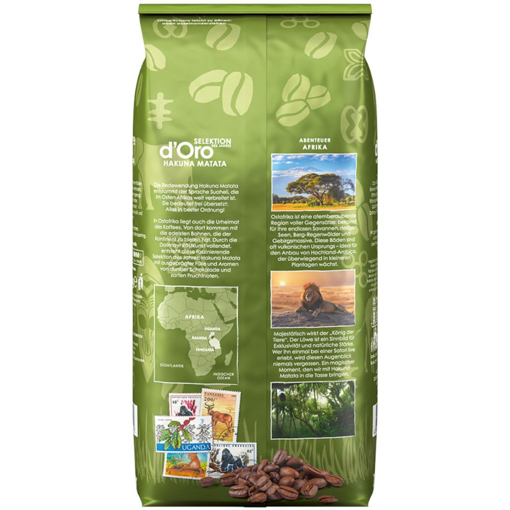 Кофе в зернах Dallmayr Crema D&#39;Oro Hakuna Matata 1 кг