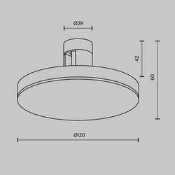 Накладной светильник Maytoni Plato TR152-1-7W4K-BS