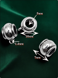 Бейлы (держатели для кулонов) "Шары" для изготовления бижутерии.