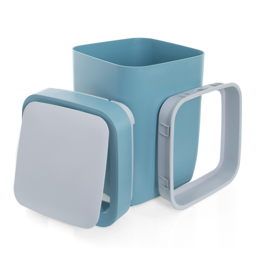 Ведро для мусора сенсорное, квадрат, Foodatlas JAH-6811, 8 л (синий)