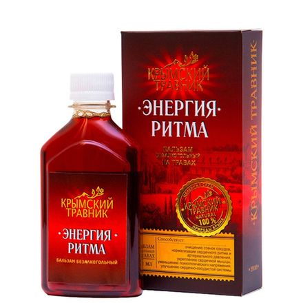 Бальзам безалкогольный "Энергия ритма" сердечно-сосудистый