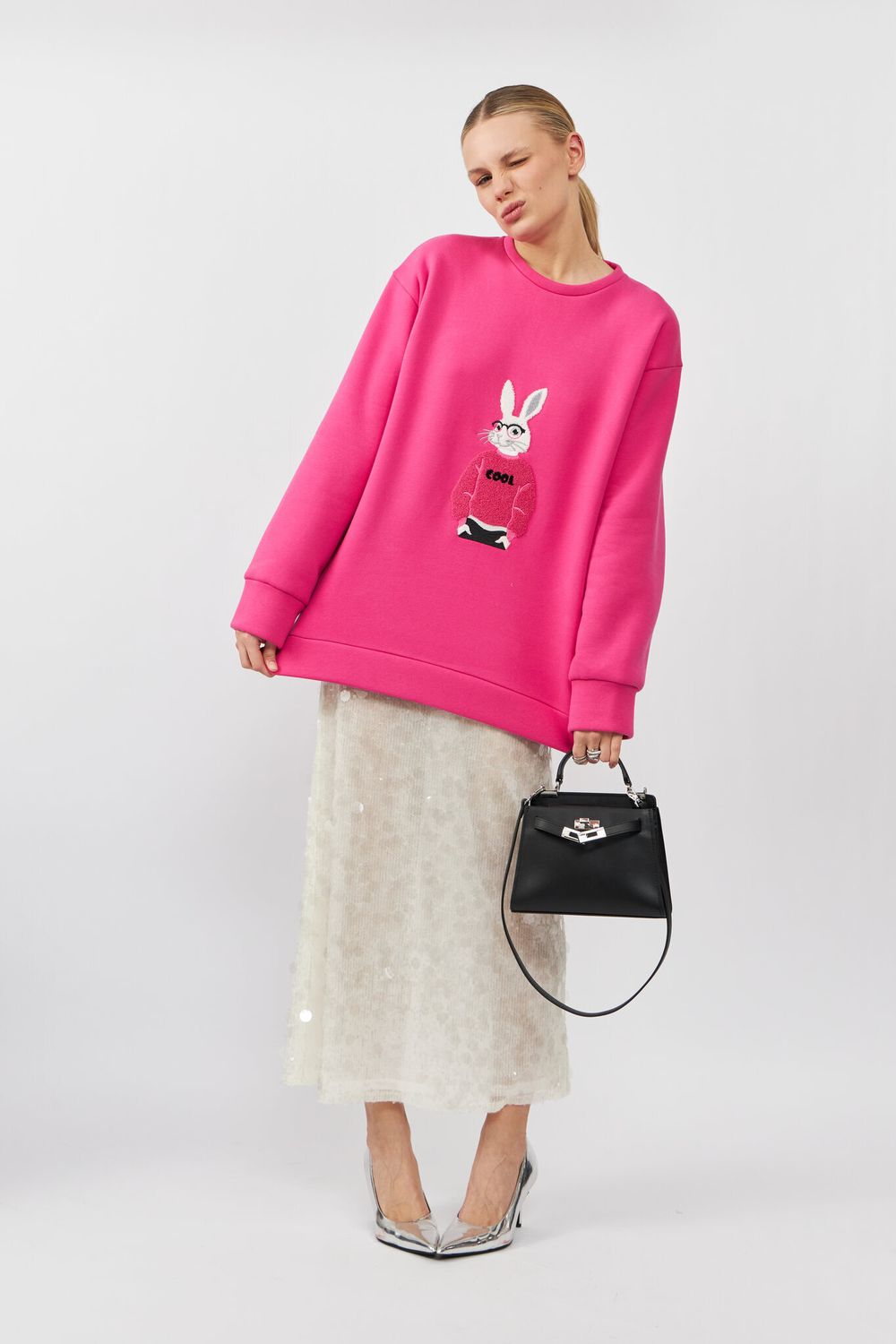 СВИТШОТ ЗАЙКА COOL FUCHSIA