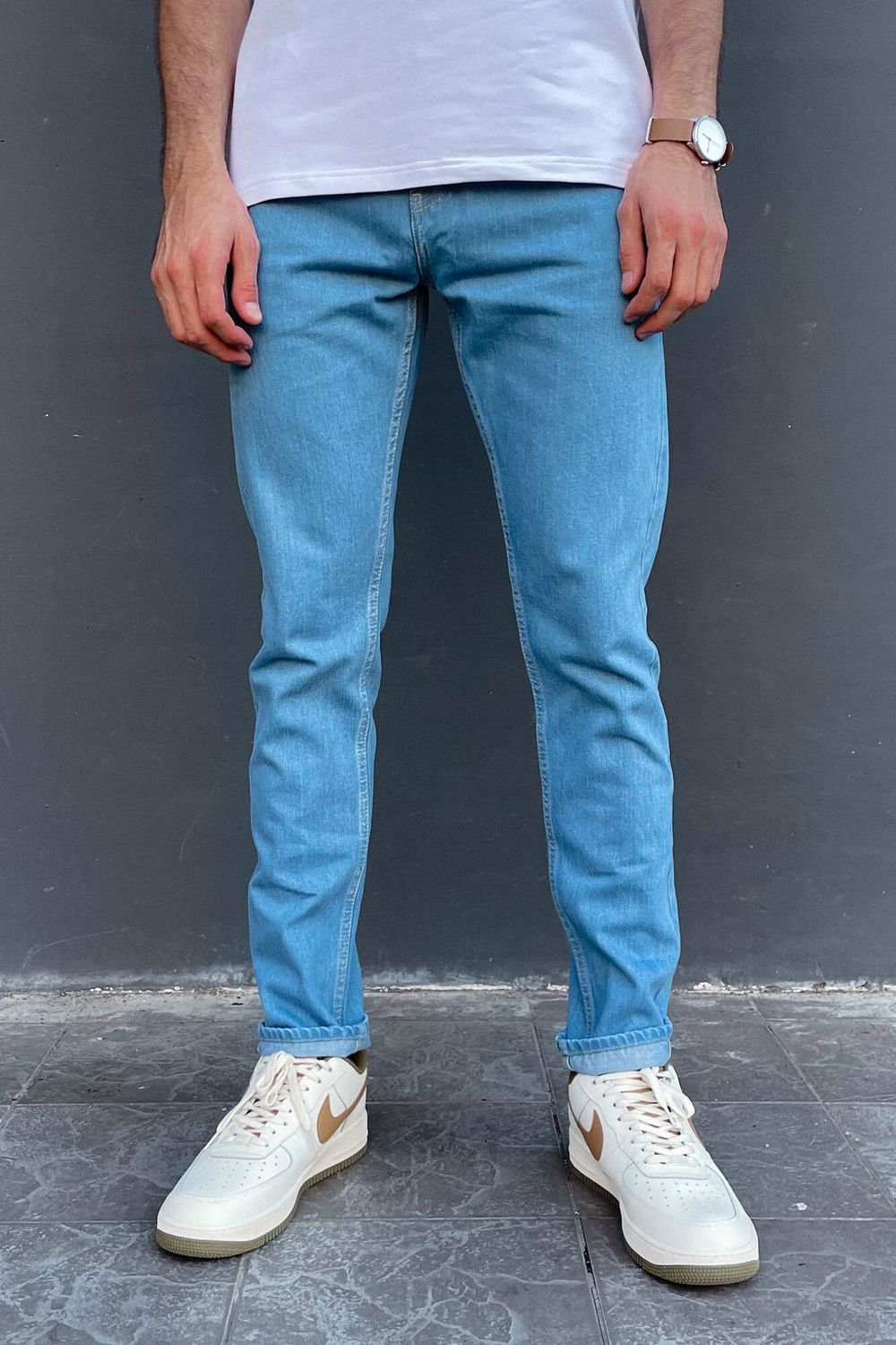 Джинсы Miracle Apparel Selvedge 1702 Tapered Sky-Wash мужские синие
