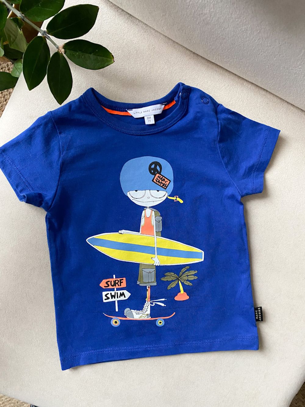 Хлопковая футболка Little Marc Jacobs, 74