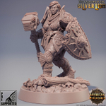 Человек Воин Паладин Варвар Файтер Рыцарь миниатюра для dnd, днд, pathfinder, фентези, Настольная игра, НРИ, Варгейм, РПГ