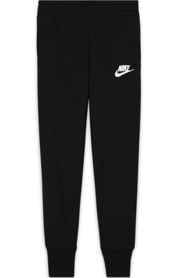 Штаны для девочки теннисные Nike Sportswear Club French Terry High Waist Pant G - black/white