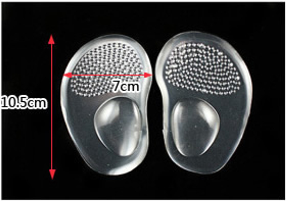 Ортопедические силиконовые подушечки для обуви при болях, натоптышах и «жжении», 1 пара