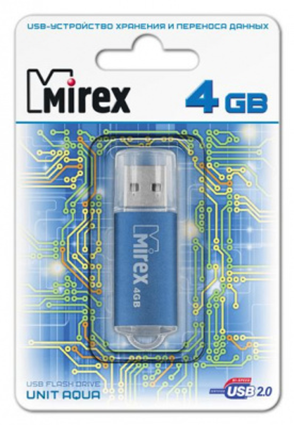 Флешка 4GB Mirex Unit Синий