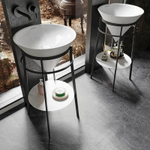 Конструкция металлическая Kerama marazzi Cono для раковины 44 см черный матовый