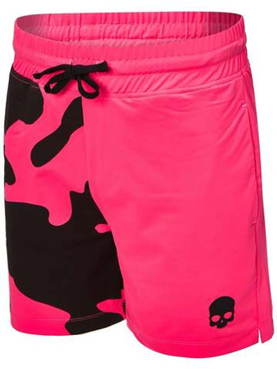 Мужские шорты теннисные Hydrogen Tech Camo Shorts - fluo fuschia