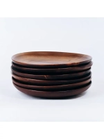 Набор деревянных тарелок из кедра