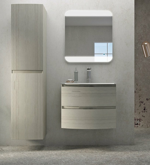 Шкаф пенал Cezares Vague 30 54850 подвесной Rovere sbiancato