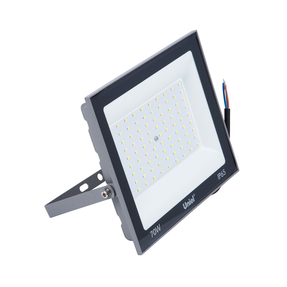 ULF-F23-70W-6500K IP65 160-240V GREY Прожектор светодиодный. Дневной свет 6500K. Корпус серый. TM Uniel