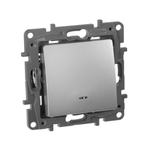 Выключатель 1-клавишный с подсветкой/индикацией 10А 250В алюминий ETIKA Legrand