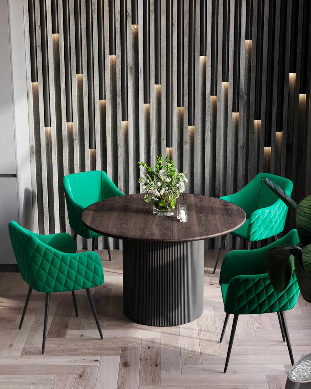 Стол обеденный Ballet 120*75 темное дерево