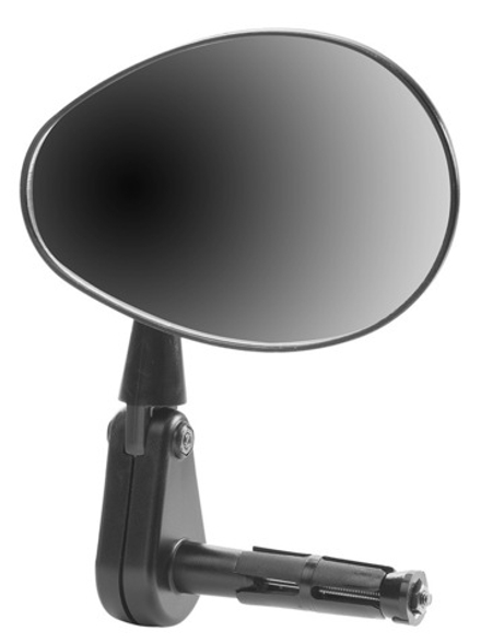 Зеркало заднего вида JY-9 черное, вместо заглушки грипсы арт.220024