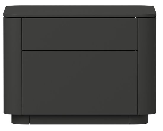 Тумба прикроватная Tammi 2 ящика ширина 50 см (черный)
