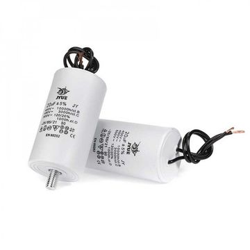 Пусковой конденсатор 60мкФ 450в гибкие выводы+болт / CBB60 JYUE