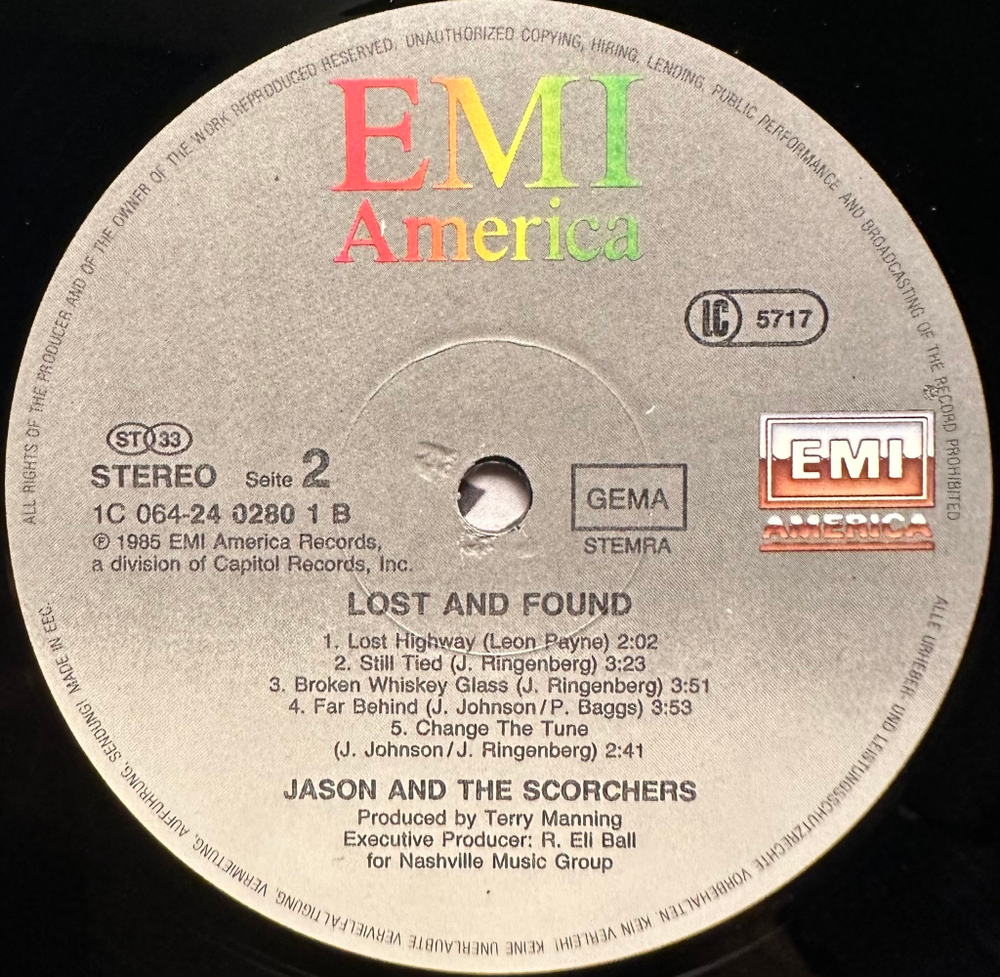 Jason & The Scorchers - Lost & Found (Германия 1985г.)