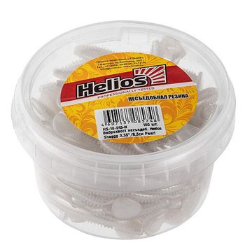 Виброхвост несъедоб. Shaggy 3,35'/8,5 см Pearl 100шт. (HS-16-013-N) Helios