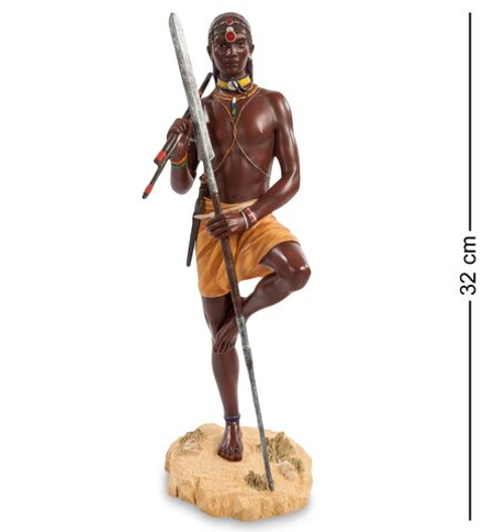 WS-731 Статуэтка «Воин племени Масаи»