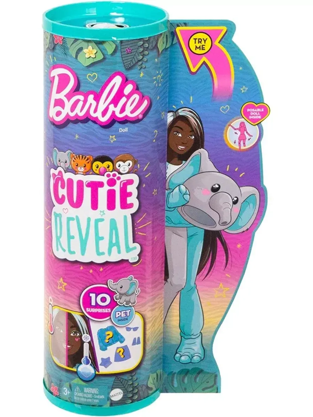 Кукла Барби Кьюти Ривл Cutie Reveal Слон HKP98