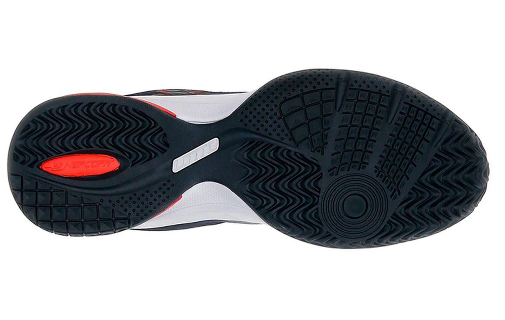 Мужские кроссовки теннисные Lotto Mirage 400 ALR - all white/all black/red poppy