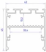 Короб накладной Ambrella Light Profile System GP GP3050AL