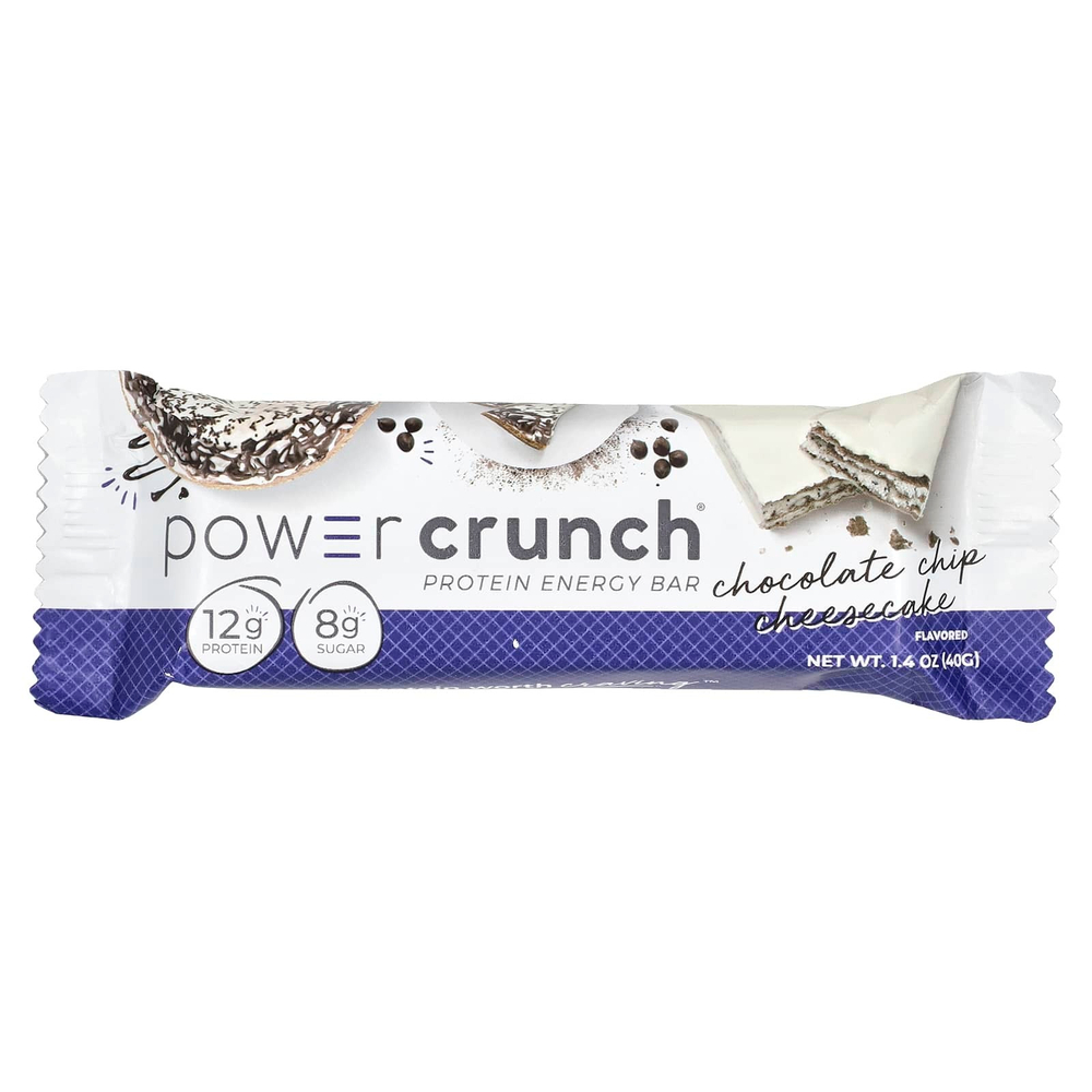 BNRG, Power Crunch Protein Energy, шоколадный чизкейк, 12 батончиков, 40 г (1,4 унции)