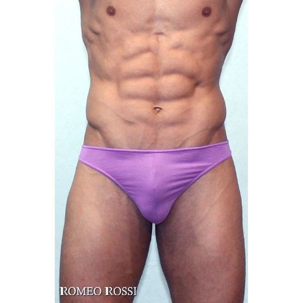 Мужские трусы стринги сиреневые Romeo Rossi Dream String RR1005-6