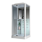 Душевая кабина Loranto Selak CS 126 90х100 прозрачное стекло/профиль белый