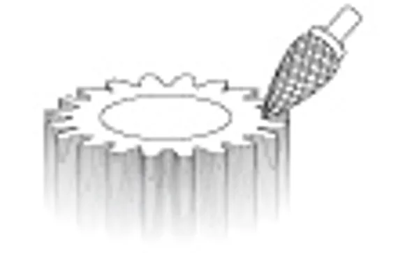 Борфреза Karnasch форма M (конус), твердосплавная