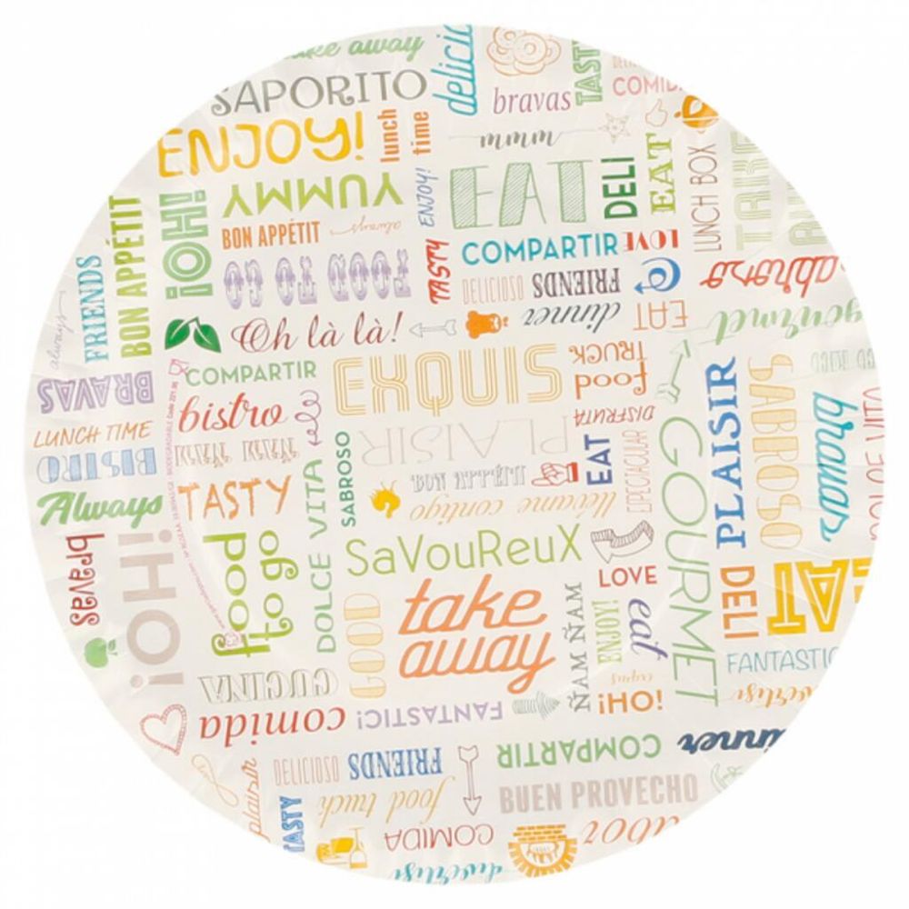 Тарелка Parole 18 см, 100 шт, картон, Garcia de PouИспания