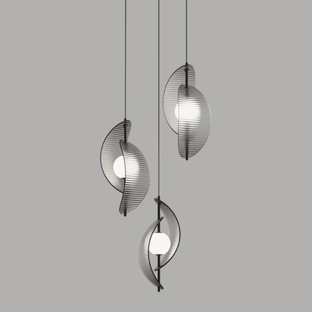 Подвесной светильник MD24030035-3A black/smoky