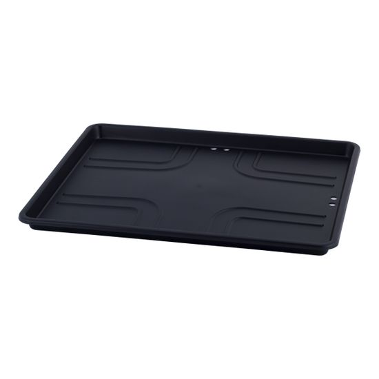 Сушилка для посуды из алюминия с поддоном Kamille KM-0750 (черная 57,5х35х27,5 см.)