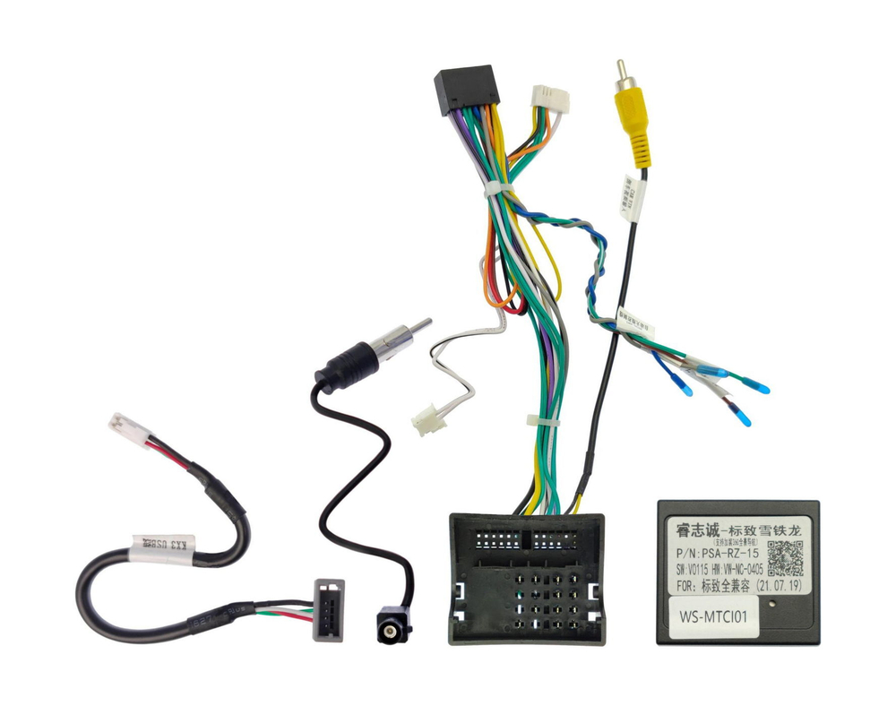 Комплект рамки с разъёмами 10,1"+can Citroen C4 2010+ - Car-Smart 7106