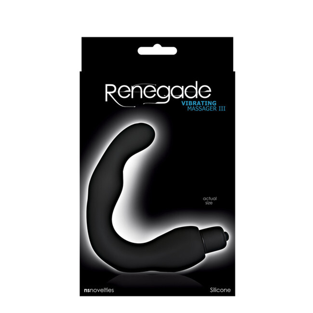 Стимулятор простаты с вибрацией Renegade Vibrating Massager 3 (Цвет: черный)