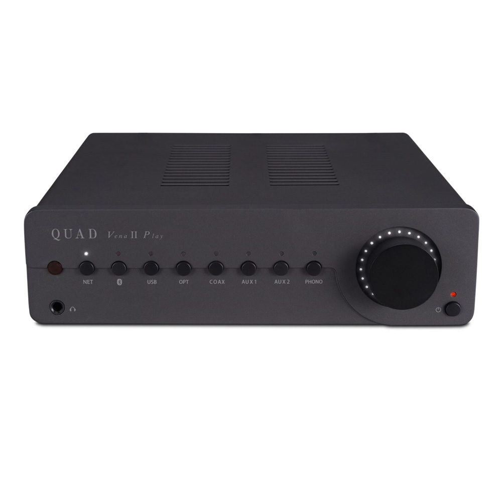 Quad Vena II Play Lancaster Grey — интегральный стереоусилитель с поддержкой стриминга и мультирум