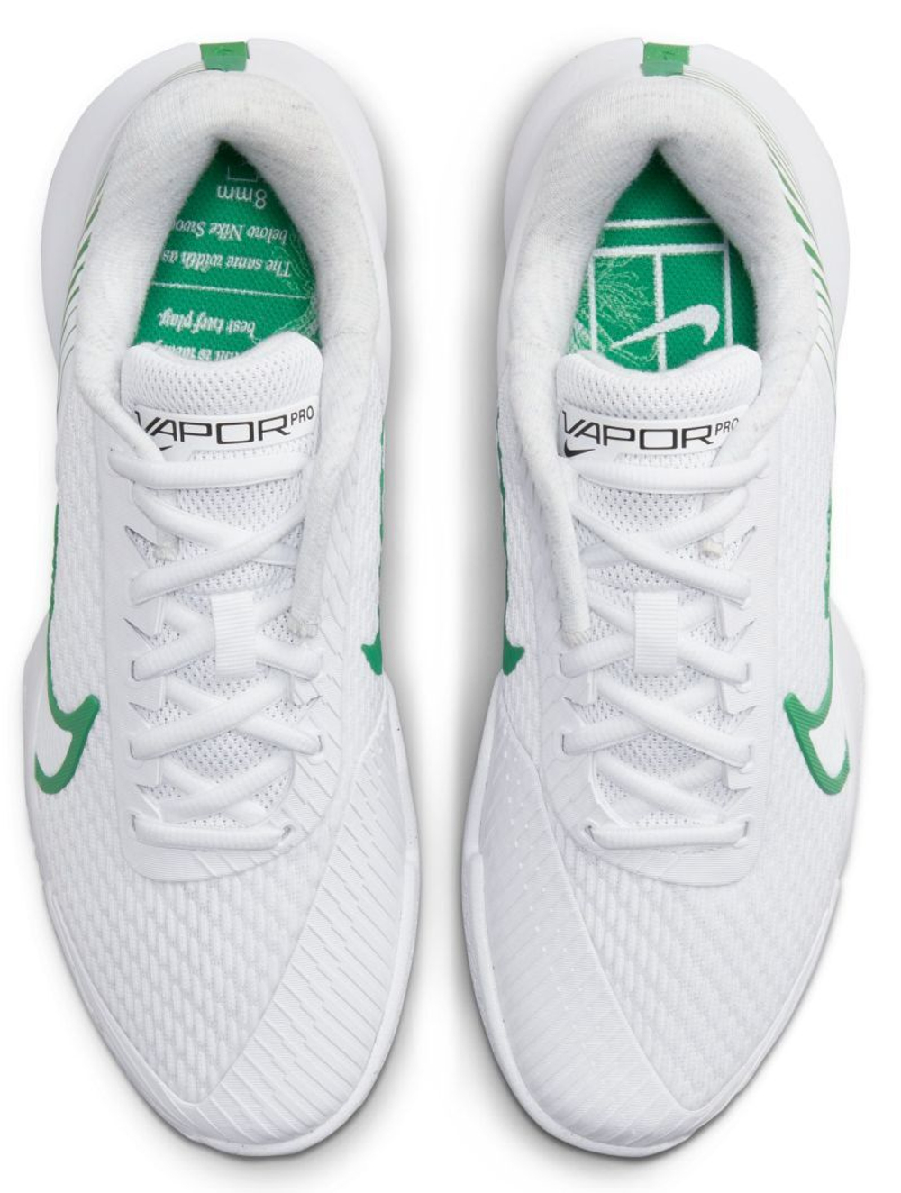 Женские Кроссовки теннисные Nike Zoom Vapor Pro 2 - white/kelly green