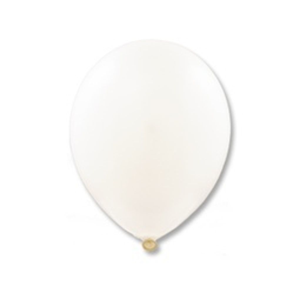 Шар (12"/30 см) Металлик White 50 шт.