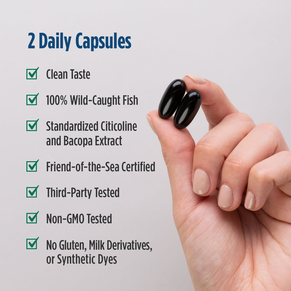 Nordic Naturals, Omega Focus, 1280 мг, 60 капсул (640 мг в 1 капсуле)
