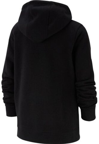 Кофта для мальчика теннисная Nike NSW Hoodie FZ Club B - black/black/white
