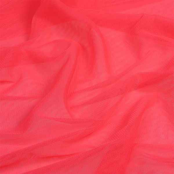 Сетка бельевая эластичная матовая 40 г/м², шир.150 см / 10 метров, 57 неон розовый /TL.57/10/